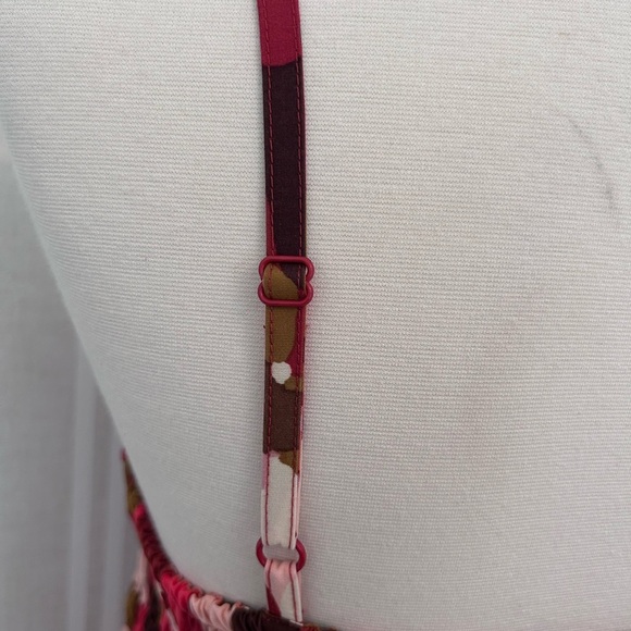 A New Day Women's Spaghetti Strap Smocked Dress Floral Red Size Medium - Picture 6 of 9